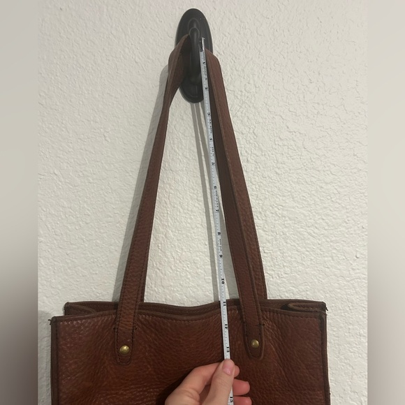 Duluth Trading Co Rich Brown Leather Tote - Picture 9 of 12